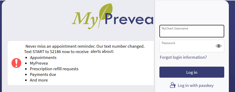 MyPrevea Login