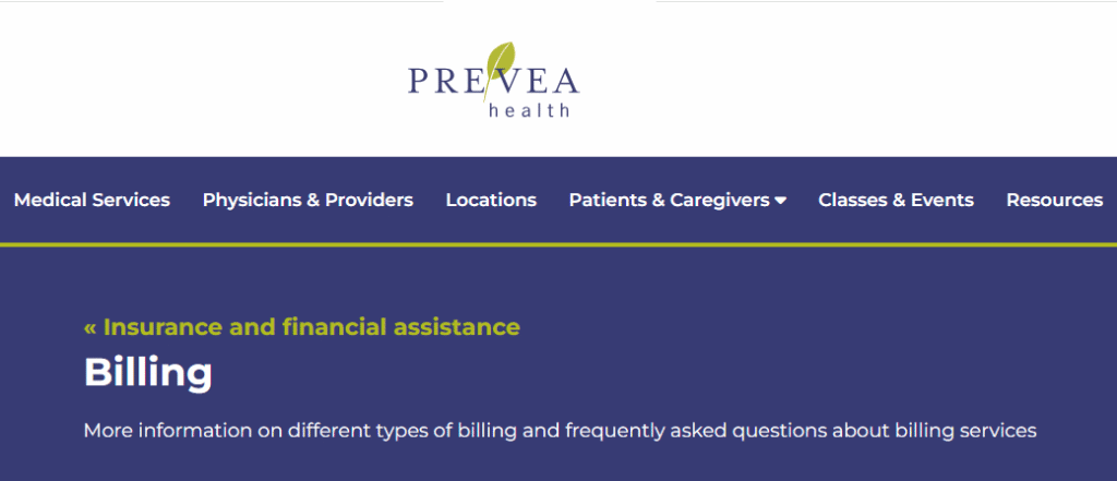 myPrevea Bill Payment