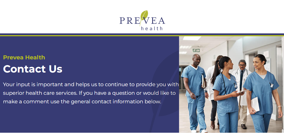 Contact Prevea Health