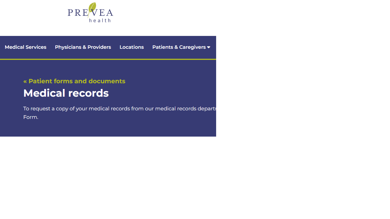 How to Request Your Prevea Medical Records