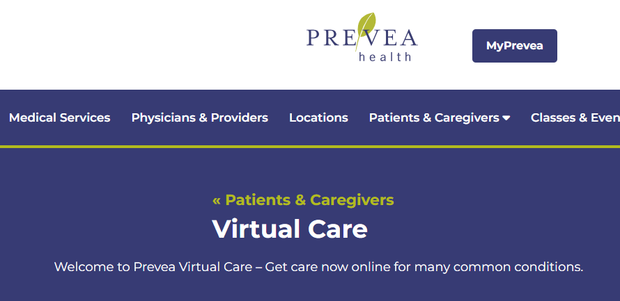 Prevea Virtual Care: How to Start a Visit